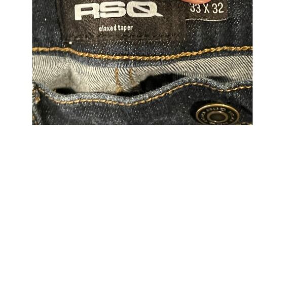 RSQ Relaxed Taper Slim Straight Jeans Mens 33x32 - Picture 5 of 5